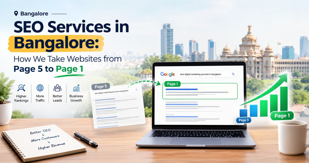SEO Services in Bangalore: How We Take Websites from Page 5 to Page 1